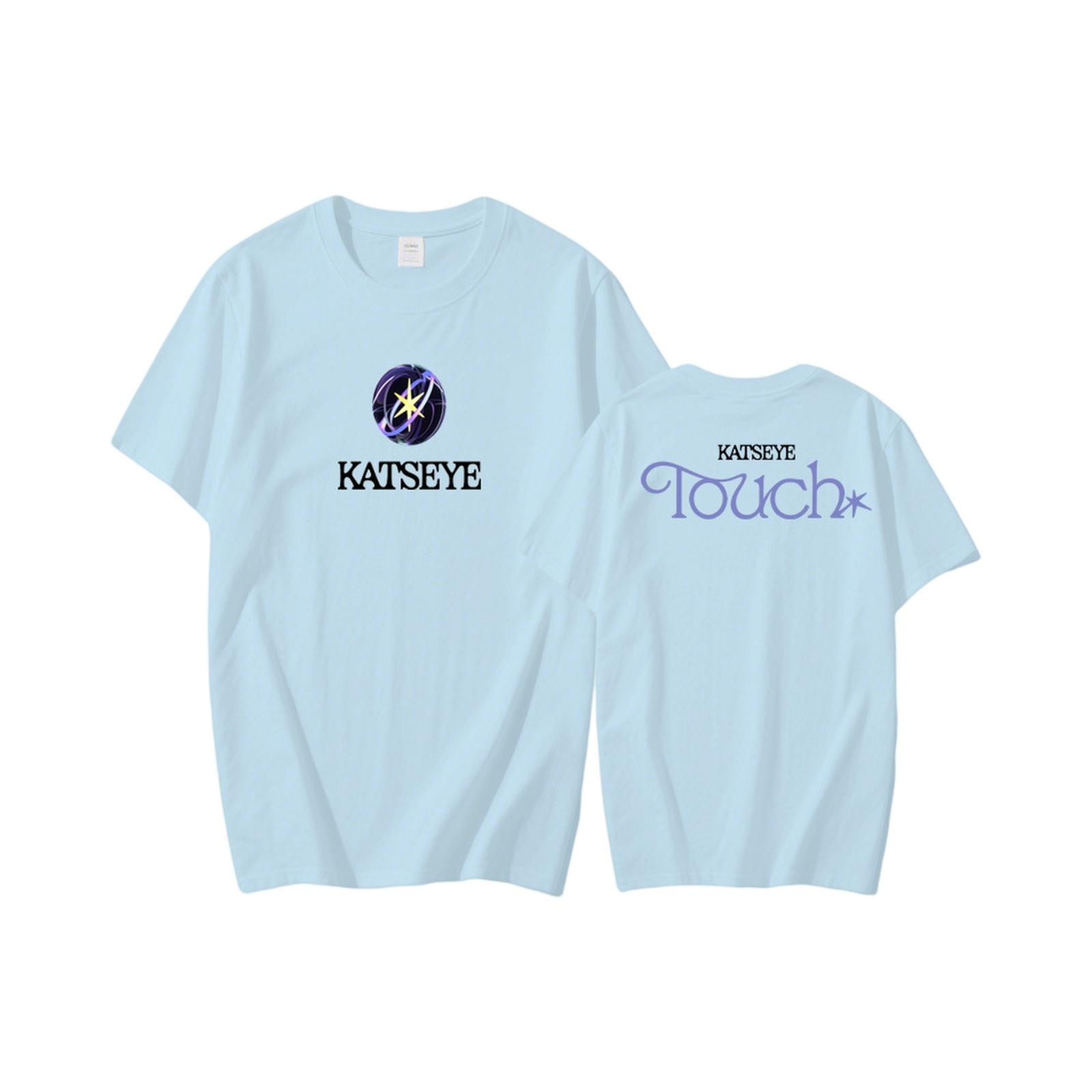 

Женские повседневные базовые топы с коротким рукавом и круглым вырезом L небесно-голубой