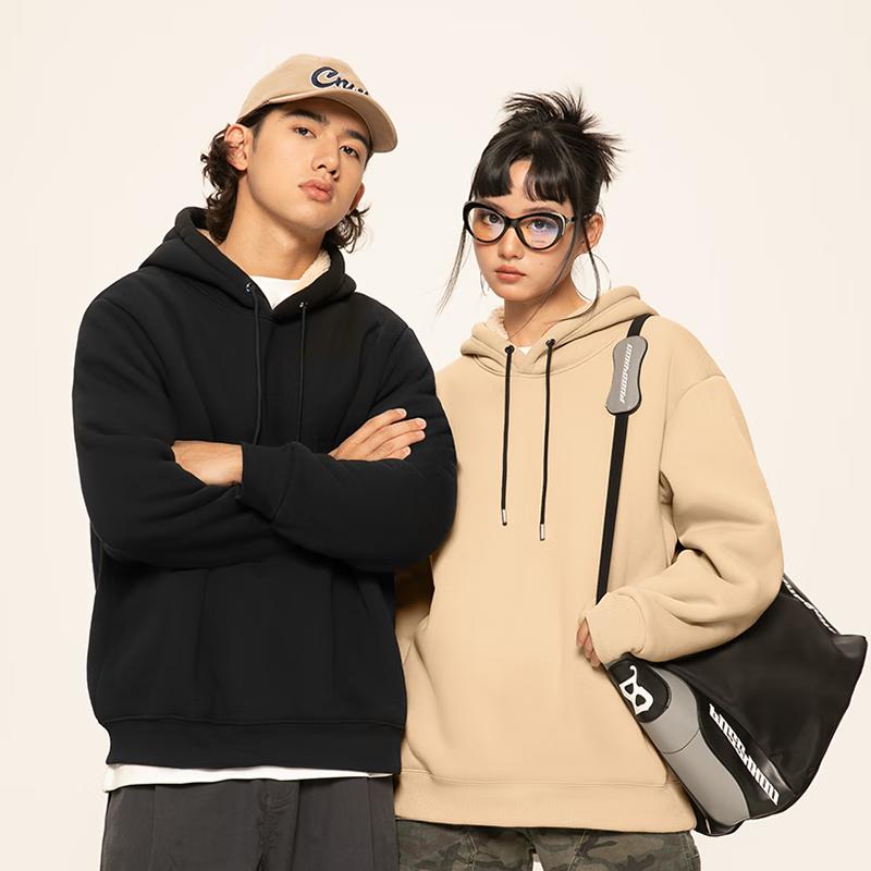 Warrior Men's Thickened Lamb Fleece Hoodie