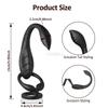 Anello Vibrante per Prostata Scorpione e Massaggiatore Anale Maschile con Doppi Motori, Vibrazione Potente, Ricarica Magnetica USB