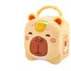 Capybara Coin Bank with Lock - Cute Tinplate Savings Gift for Kids and Students