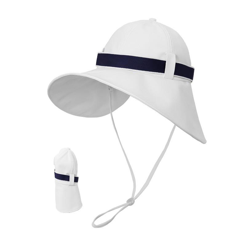 New Sunscreen Cool Bucket Hat Women's Summer UV Protection Big Brim Show Face Small Splash-proof Outdoor