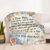 Best Mom In The World Flannel Blanket-Soft and Suitable for Sofas,Beds,Offices,Travel,All Seasons,Great Gift for Holidays and Birthdays.