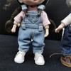 Fashion Gift Toys For 1/12Bjd Doll Clothes Fashion Overalls Denim Pants Obitsu11 Doll Accessories
