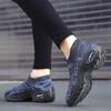 2025 Women's Casual Sports Socks Sneakers Fashionable Thick Sole Air Cushion, Elevated Sloping Heel Rocking Shoes Mom's shoes