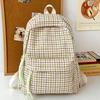 Children's Schoolbags Elementary School Students Junior High School Students Plaid Backpacks