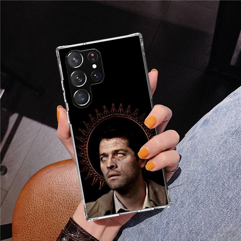 

Angel Castiel Supernatural Phone Case For Samsung Galaxy S24 S25 Edge S26 Ultra S23 S22 S21 Plus S20 FE + Personalized Print Cov Samsung S21 FE