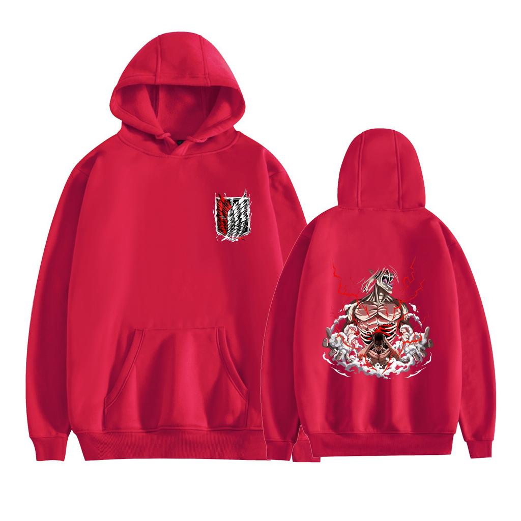 Attack on Titan Anime Hoodies Herbst Langarm Unisex Cartoon Pullover Streetwear Grafik Kleidung Sweatshirt