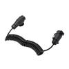 13 Pin Plug to 7 Pin Socket Trailer Power Extension Cable 9.84FT Coiled Trailer Wiring Adapter for RVs Trailers