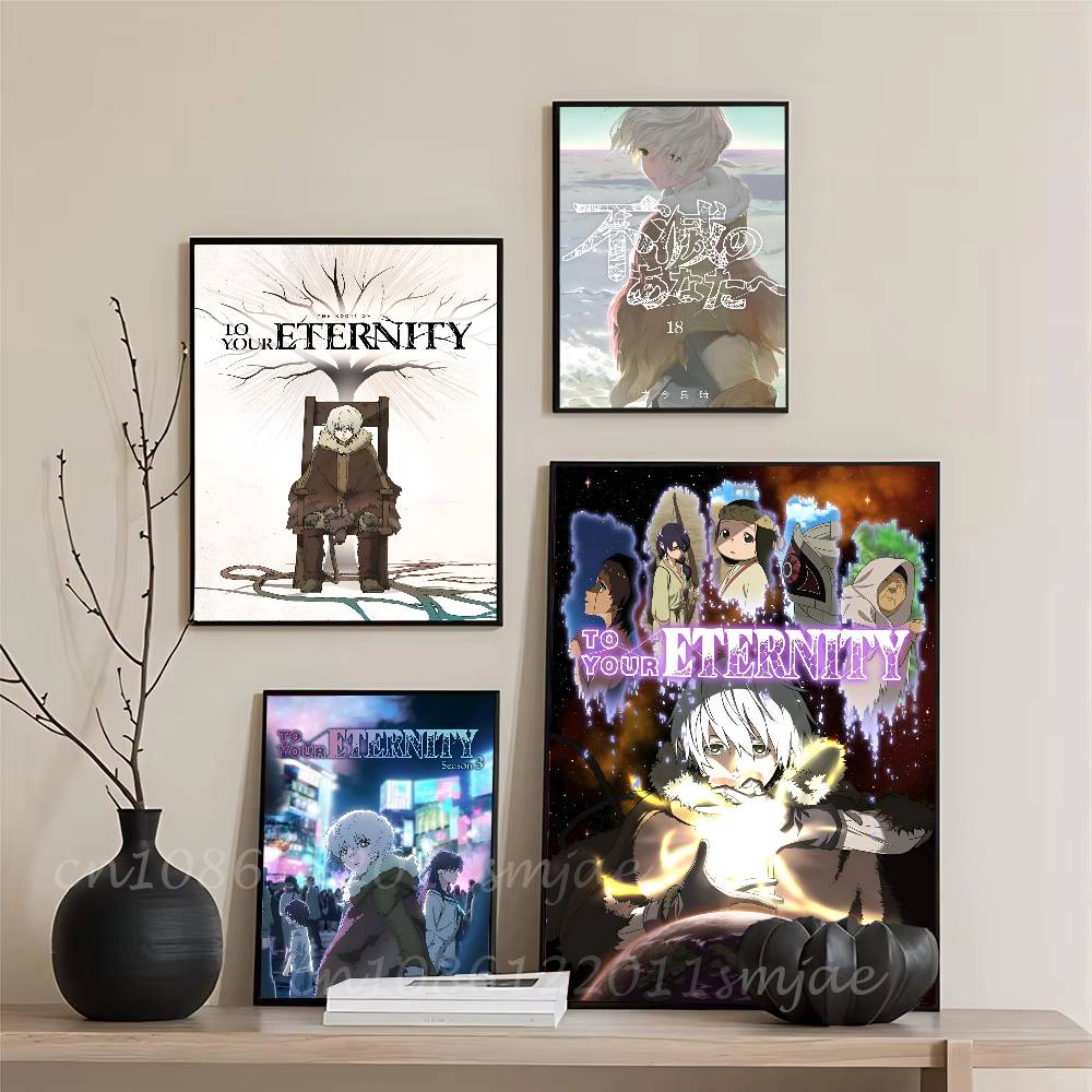 1pc To Your Eternity Anime Poster Sticker Print Waterproof Wall Art For Living Room Bedroom Home Decor