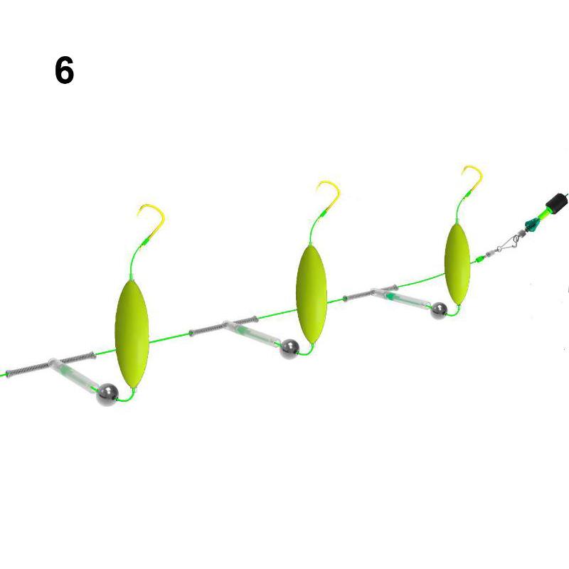Three Hook Fishing Hair Rigs Hook Suspension Anti Bottom Carp Fishing Hook Ready Made Fishing Carp Rigs Fishing Lure