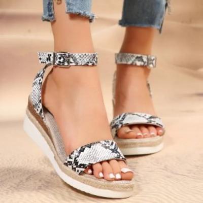 Women Summer Wedge Sandals Open Toe Non Slip Gladiator Shoes Female Fashion Platform Buckle Shoes Big Size 33-43 Sandalias Mujer