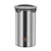304 Stainless Steel Storage Box with Transparent Lid Food Can Sealed Lid Crisper  Tea Coffee Grain