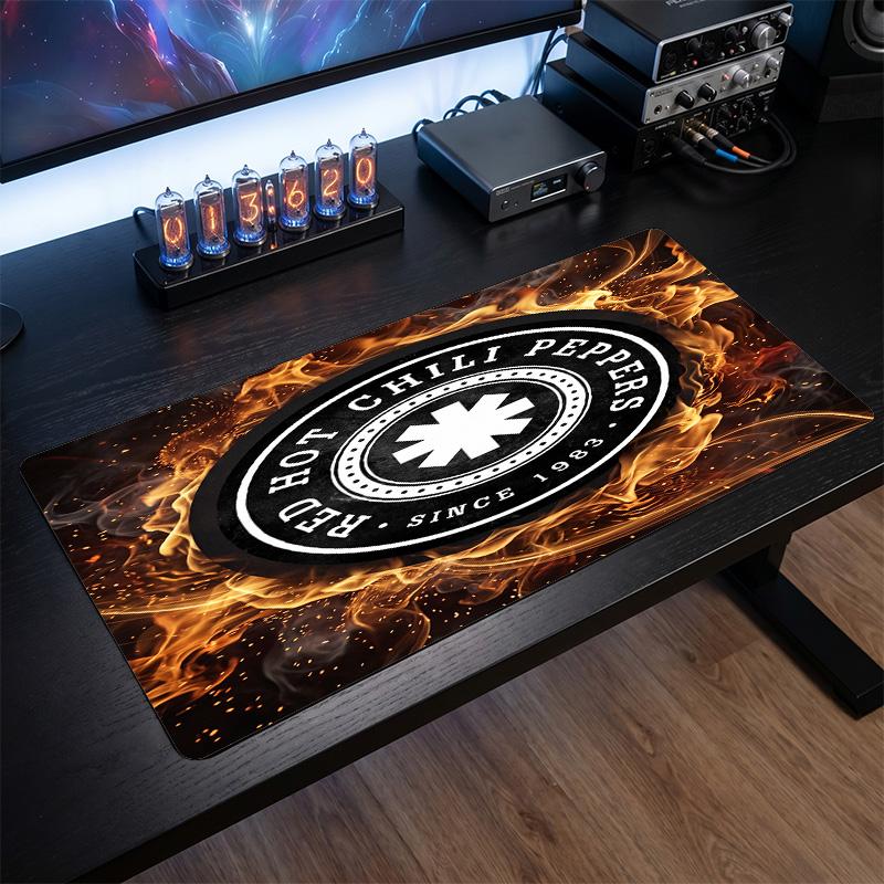 Red Hot Chili Peppers Print Large Mouse Pad Smooth Surface Anti?Slip Desk Mat For Gaming Office Laptop Decoration