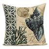 Fashion Nordic Style Marine Biology Conch Crab Octopus Cushion Cover Sea Whale Home Pillow Case Custom Pillows Covers