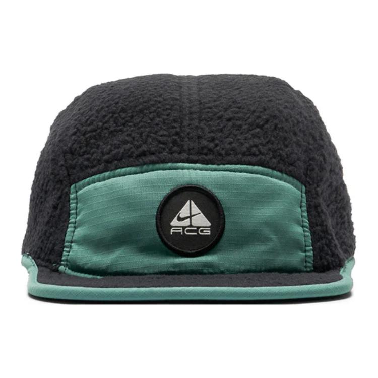 Nike Besticktes Logo Kunstpelz Polyester Nylon Baseballkappe Unisex Hüte Grün FN4411-010