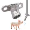 5pcs Thicken Stainless Steel Piglet Water Nipple 1/2 Inch Pig Automatic Waterer Drinker Nipple Head Farm Watering Supplies