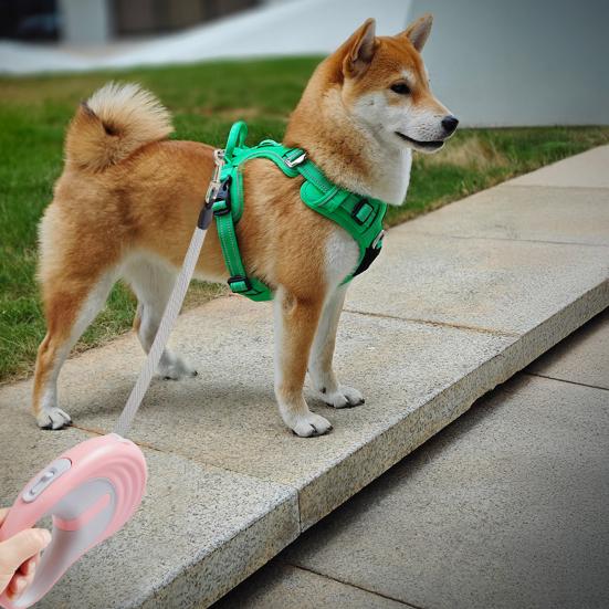 Retractable Dog Leash 16 Ft Heavy Duty Rope Pet Leash Tangle-free Leash with Handle One-Button Control for Secure Walks Small Medium Dogs