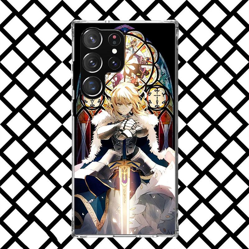 Fate Zero Stay Night Saber Phone Case for Samsung Galaxy S26 S25 Edge S24 S23 Ultra S22 Plus S21 FE S20 + Soft Cover Print Funda