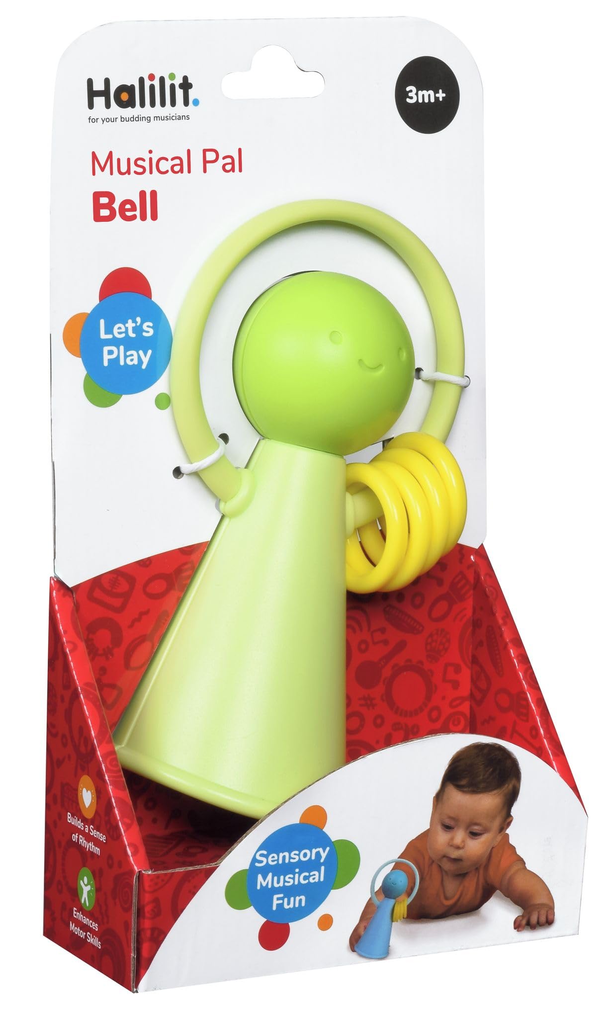 

Halilit Angel Bell Orange Baby Toy for Ages 3 and Up (RP520)