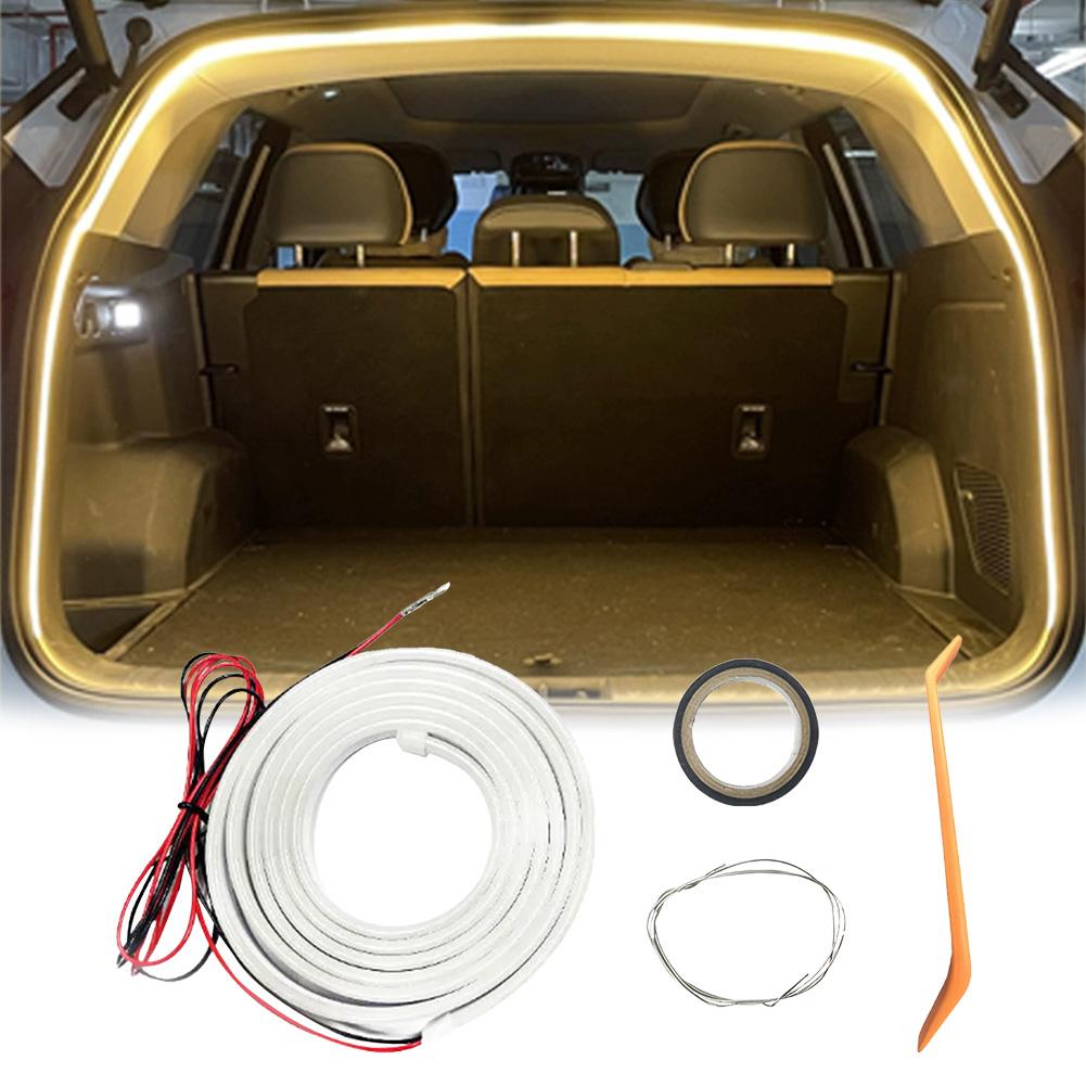 LED Automatic Tail Box Light Multifunction Auto Sensor Tail Light Strip Car Trunk Ambient Lighting Strip for Truck Trunk Decor