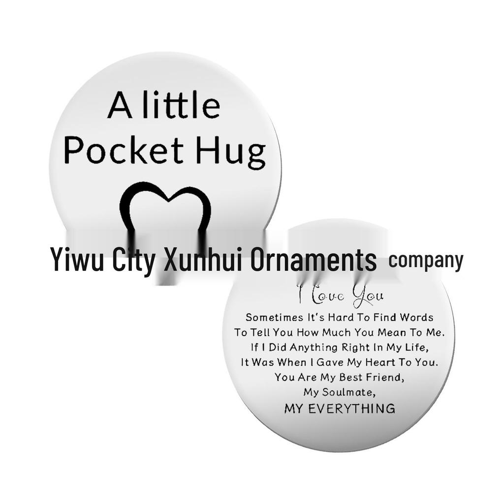 Cross-border PockHug Pocket Hug Decision Coin Keychain with Leather Case
