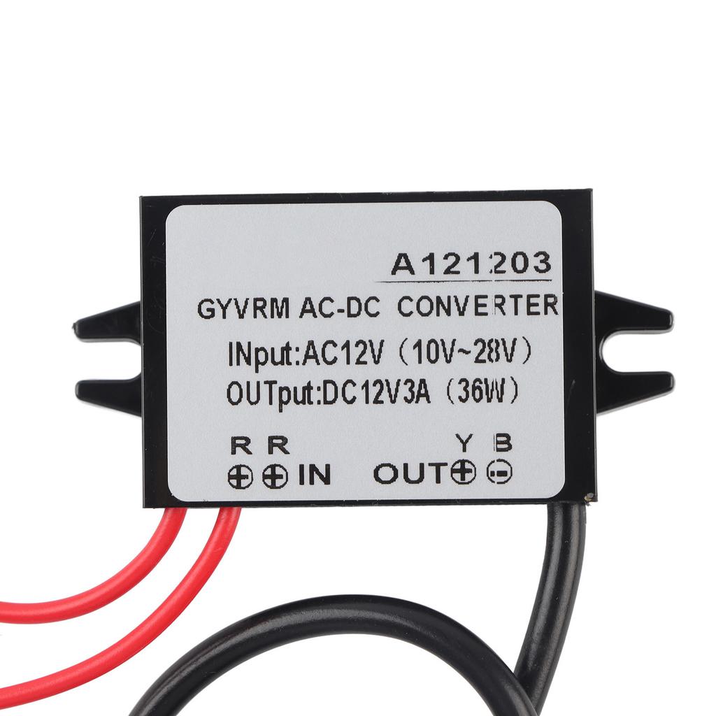AC 10 28V To DC 12V Buck Converter AC DC Step Down Power Supply Module DC Output Head (3A)