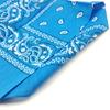 Trifong bandana light blue paisley 100% cotton blue bandana adult stylish cotton handkerchief bandana men's women's unisex 55cm x 55cm blue