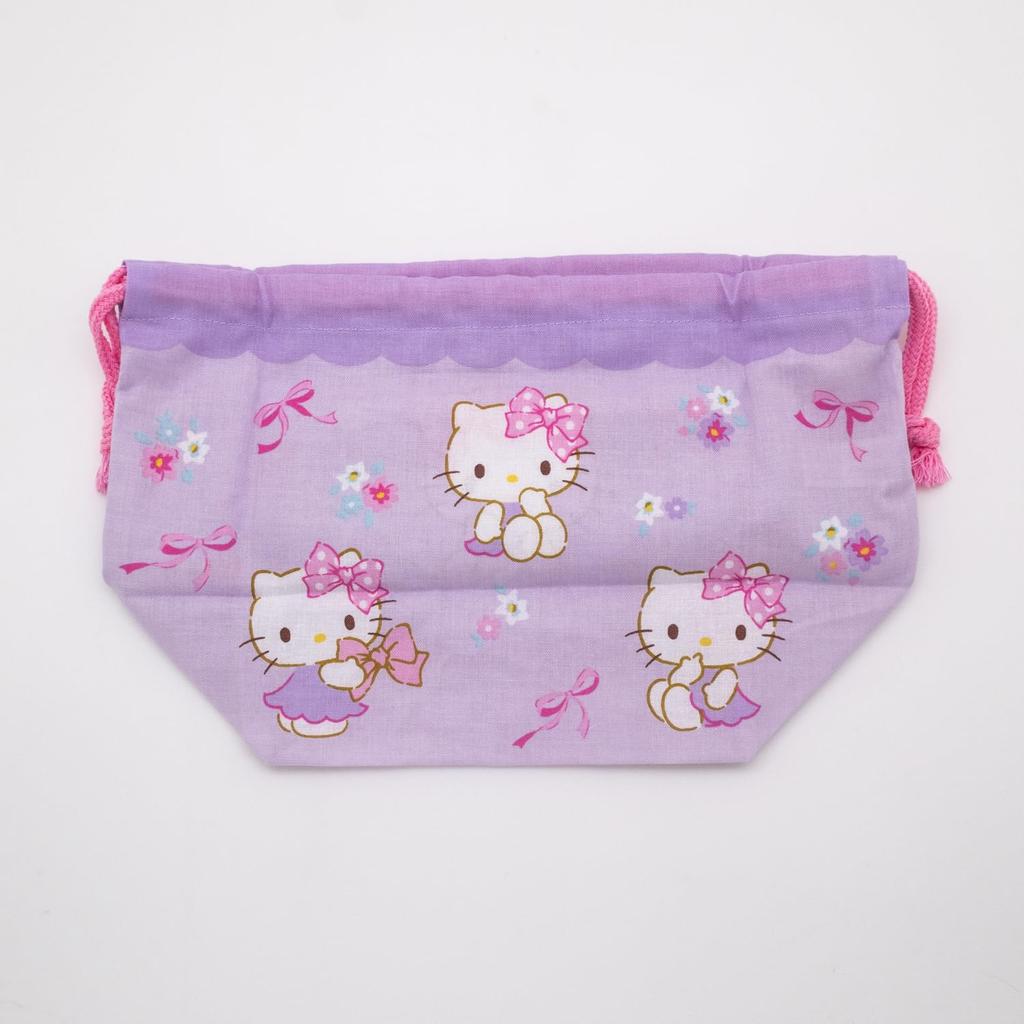 Hello Kitty Ribbon Drawstring Lunch Bag KB 1