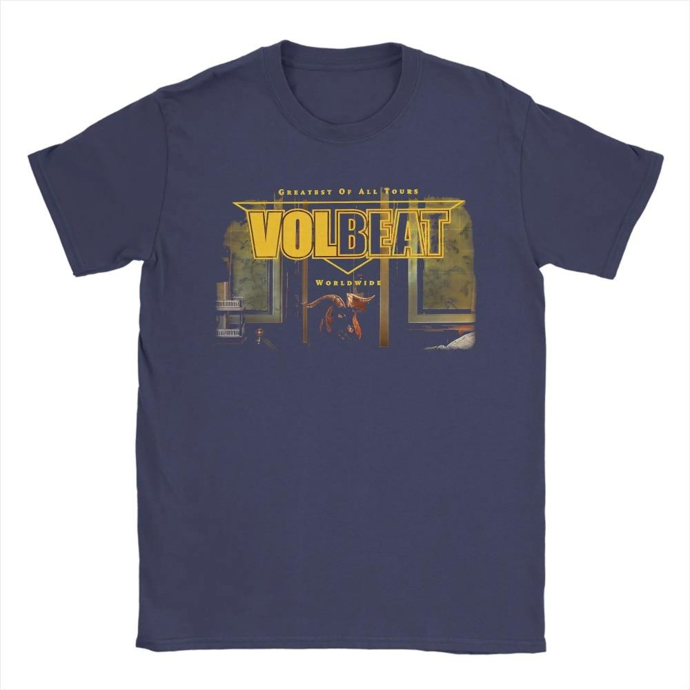 Футболка с графическим принтом V-Volbeatted Rock Mental Band для мужчин и женщин футболка с принтом тура 2025 хлопковая одежда XXXL темно-синий 1170₽
