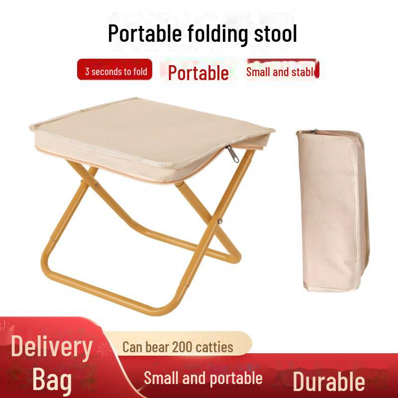 Kompakter Klapp-Outdoorstuhl: Picknick-, Camping-, Angelhocker