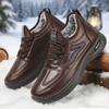 Herren Winter Fleece-gefütterte Warme Schneestiefel Große Größe Kurze Outdoor Baumwollschuhe.