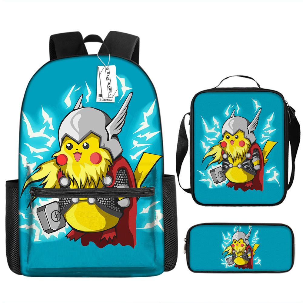 School Season Student Schoolbag Pokémon Pokémon Backpack Cartoon Satchel Pencil Case