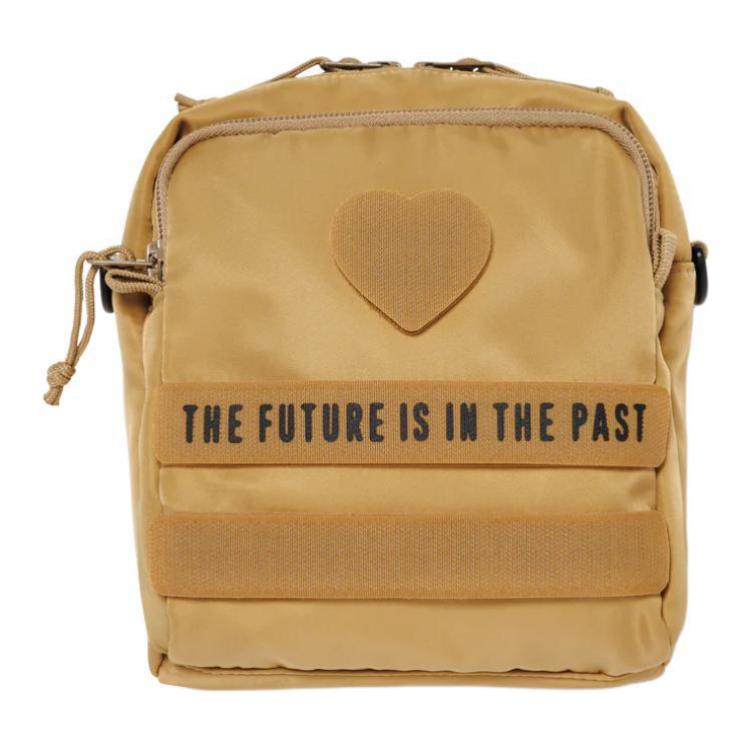 New HUMAN MADE Nylon Crossbody Bag Shoulder Bag Large Size Unisex Light Umber HM28GD017