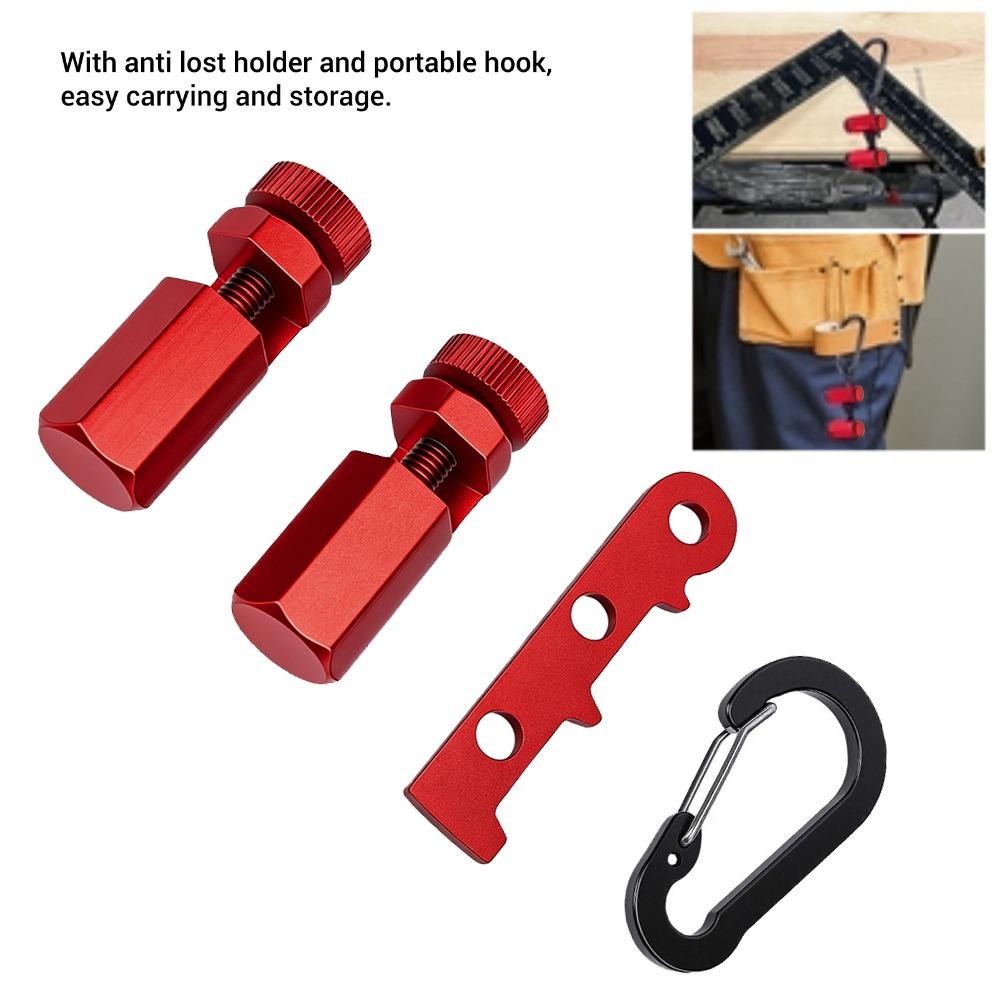 Aluminum Alloy Framing Square Stops Bright Red Framing Jig Tool Stable Tall Stair Gauges  Roofing