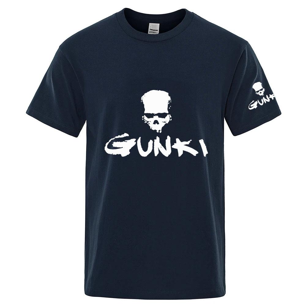 2026 Gunki Printing Unisexs New Solid Color Fashion Short Sleeve Top Breathable Thin Quick Drying Gym Summer Casual Tshirt