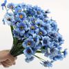 6pcs Artificial Wild Violet Flowers, for Indoor and Outdoor Hanging Plants, Farmhouse Decoration, Tabletop Placement,  Without Container