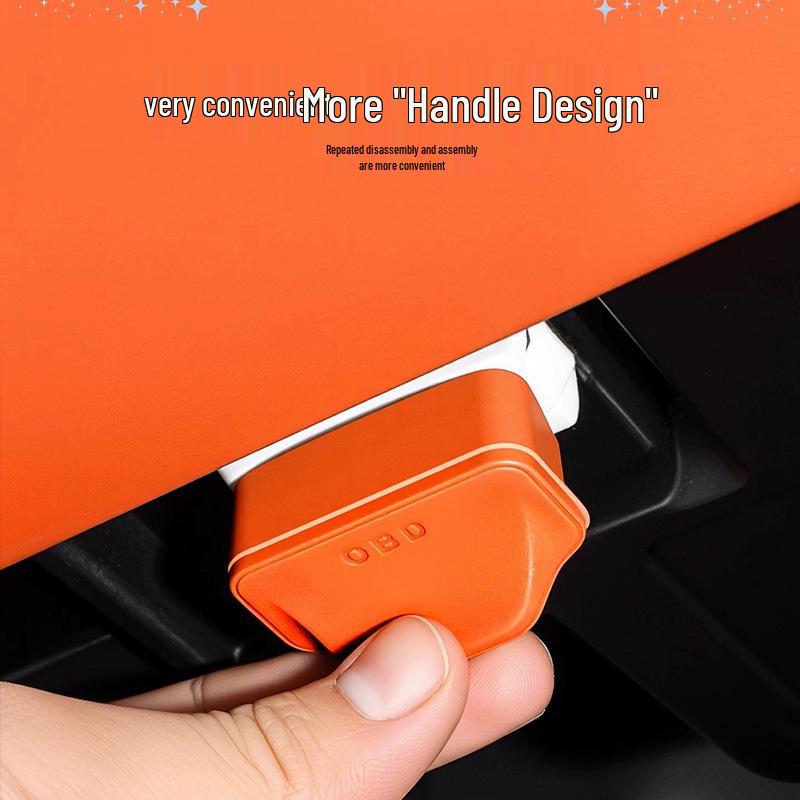 Universal Silicone Dust & Waterproof OBD Cover for Electric Vehicles