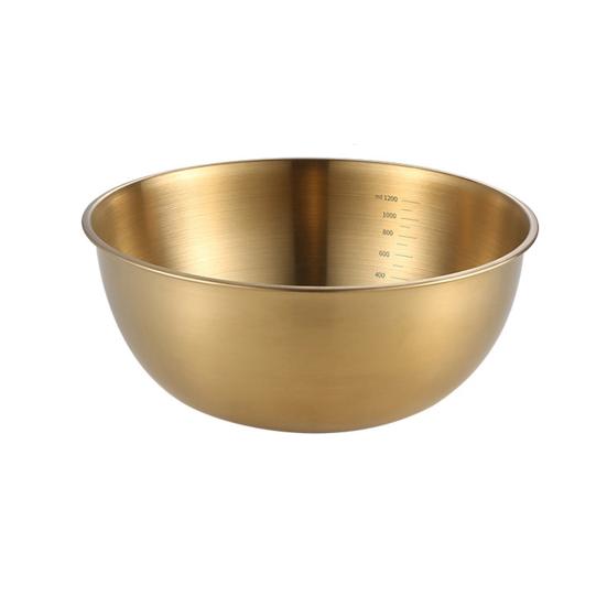 Stainless Steel Mixing Bowls Heavy Duty Nesting Salad Mixing Bowls with Scale