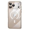 Magnetic Snap Case IPhone 16 Pro Max With Metal Frame Transparent Lens Cover Shockproof Anti-Fingerprint