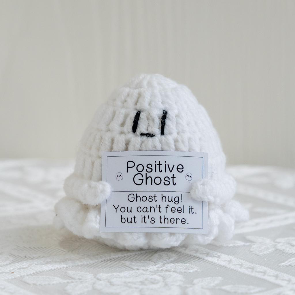 Vtipná háčkovaná panenka žraloka s pozitivní energií s přáním Domácí dekorace do pokoje Ručně pletená květinová ozdoba Včelka Vánoční dárky