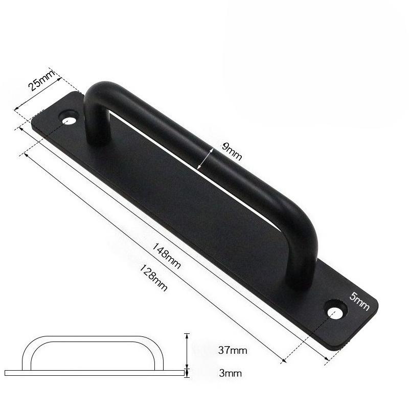 2pcs Sliding Barn Door Handle, Aluminium Alloy Cabinet Door Handle Hardware for Wardrobe Cupboard Closet Garage Shed with Screws