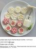 Set of 6 Plum Blossom Mooncake Molds - 50g, Hand-Pressed, 3D, Five-Petal, Six-Branch Design