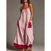 QICED Women's Fashion Suspenders Sleeveless Summer Spring Solid Color Print Casual Dresses Casual Chic