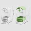 Anti-splash Parrot Automatic Feeder Anti Spill Large Capacity Bird Feed Box for Cage Hanging No Mess Birds Food Container