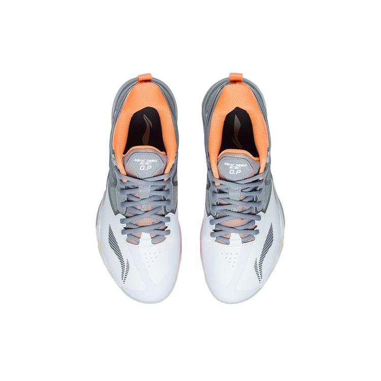 Li Ning Sonic Boom OP Textile, Synthetic Leather Cushioning Slip Resistant Abrasion Resistant Coverage Impact Resistant AYZQ009-4
