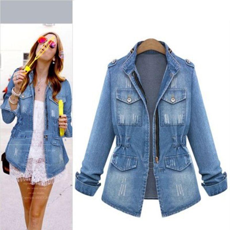 Premium Quality Plus Size Casual Women's Denim Jacket With Classic Timeless Design