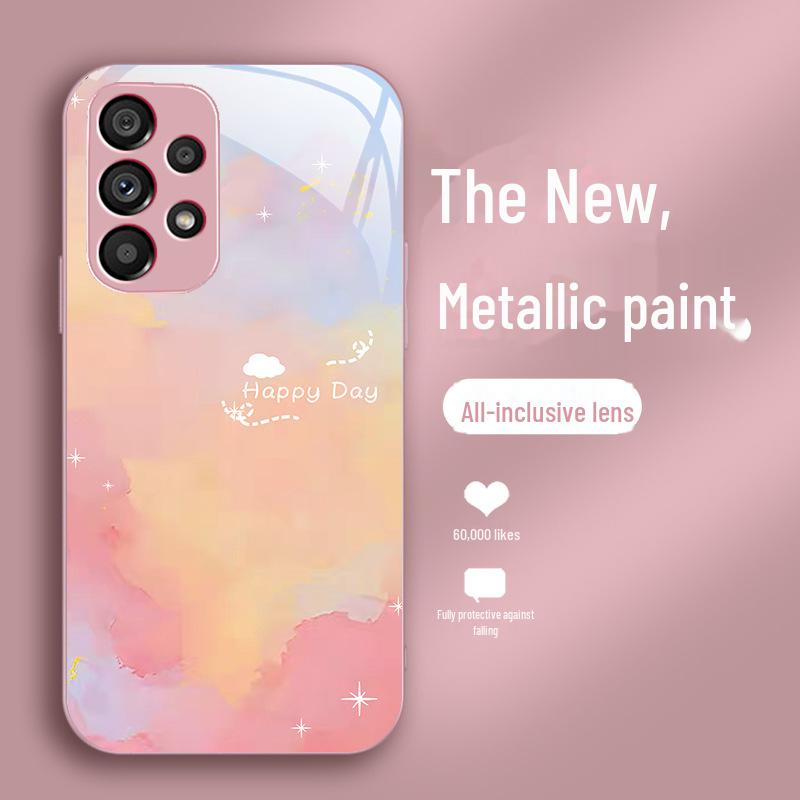 

Чехол для телефона Samsung S9/S10/S11e из жидкого стекла с градиентным цветом — высококлассный нишевый креативный дизайн. S10 Plus