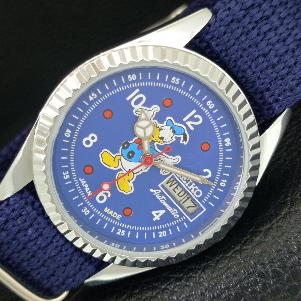 

REFURBISHED SEIKO AUTOMATIC 6309A JAPAN MENS VINTAGE BLUE DIAL WATCH a443132-1