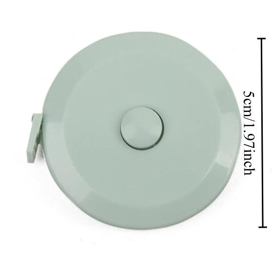 1pcs Nordic Style Portable Tape Measure Cute and Portable Measuring Three Measurements Mini 1.5-meter Leather Tape Measure