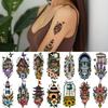 9pcs Temporary Tattoo New School Traditional House With Grapes Shield With Swords Peacock For Chest Women Arms